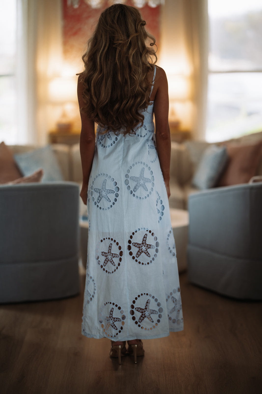 Hazel & Olive BID4136 Happy Days Ahead Maxi Dress - Baby Blue