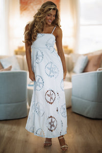 Hazel & Olive BID4136 Happy Days Ahead Maxi Dress - Baby Blue