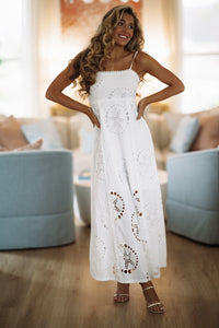 Hazel & Olive BID4136 Happy Days Ahead Maxi Dress - White