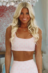 Bow Crush Sports Bra - Pink-HAZEL & OLIVE-Small-