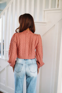 Bow Me Over Crop Sweater - Mauve and Wine-HAZEL & OLIVE-Small-