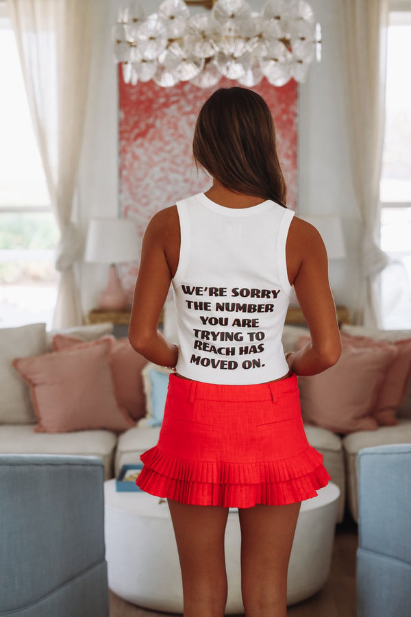 Boys Lie 1-800 Heart Tank Top - White-HAZEL & OLIVE-XSmall/Small-