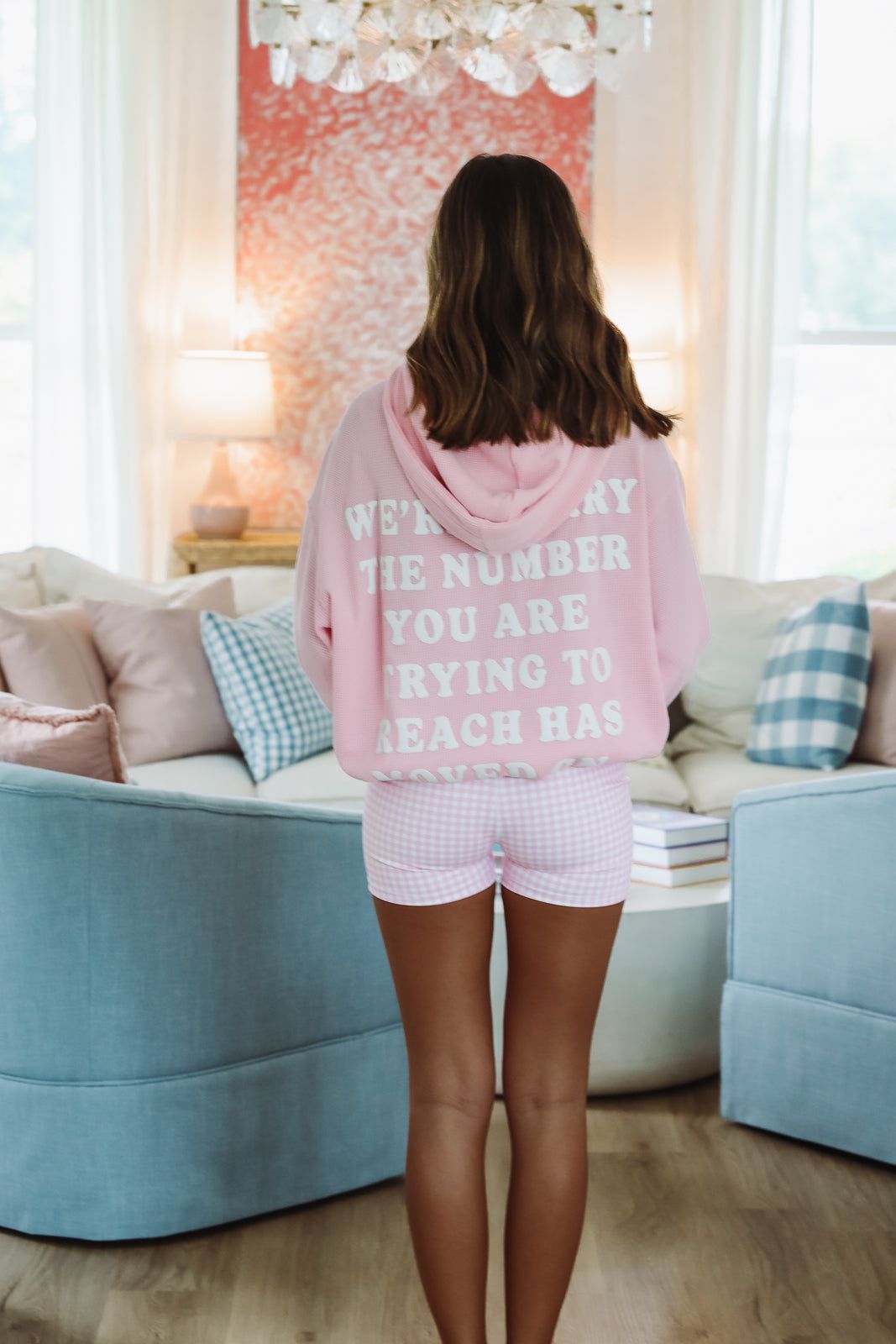 Boys Lie 1-800 Revamped Racer Hoodie - Pink-HAZEL & OLIVE-XSmall/Small-