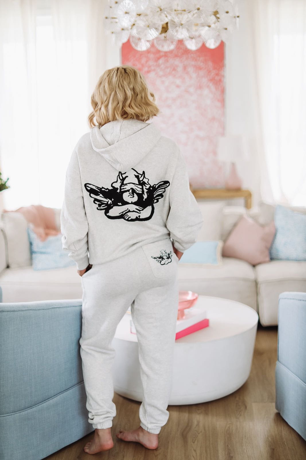 Boys Lie Hold My Phone Racer Hoodie - Grey-HAZEL & OLIVE-XS/S-