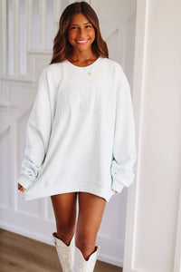 Boys Lie Icy Blue Kara Crewneck - Light Blue-HAZEL & OLIVE-XS/S-