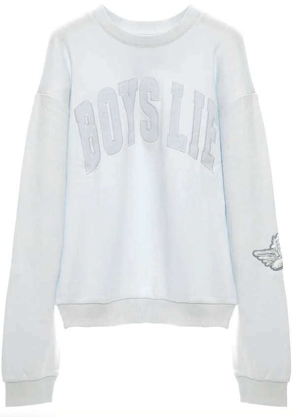 Boys Lie Icy Blue Kara Crewneck - Light Blue-HAZEL & OLIVE-XS/S-