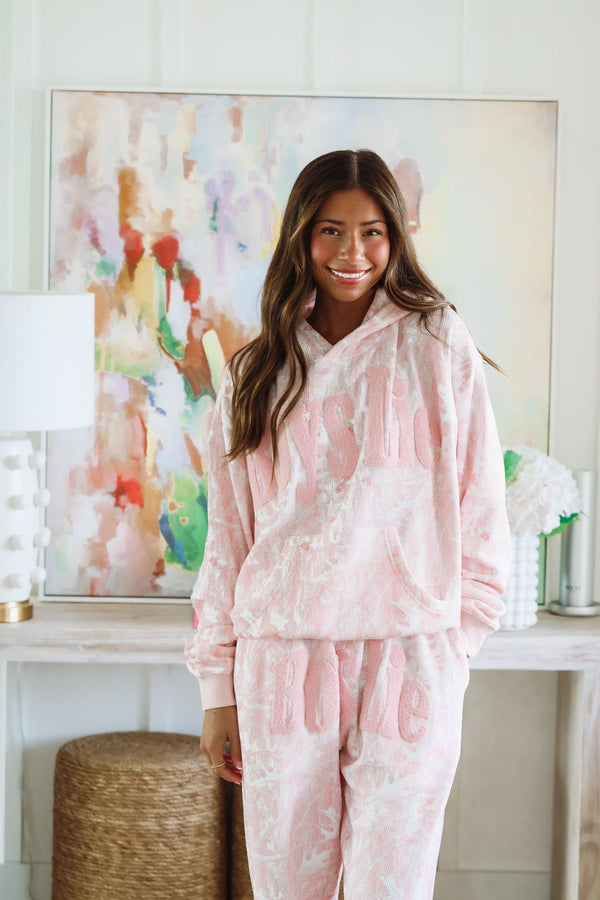 Boys Lie Manhunt Racer Hoodie - Pink Camo-HAZEL & OLIVE-XS/S-