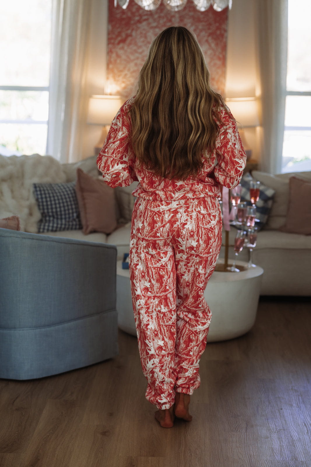 HAZEL & OLIVE Boys Lie Manhunt Racer Hoodie - Red Camo