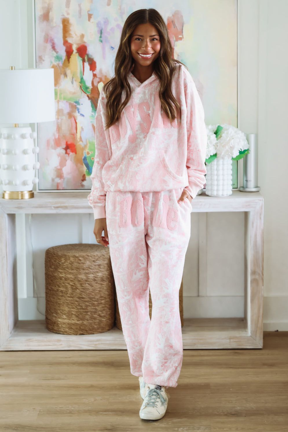 Boys Lie Not Manhunt Kimmy Pant - Pink Camp-HAZEL & OLIVE-XS-