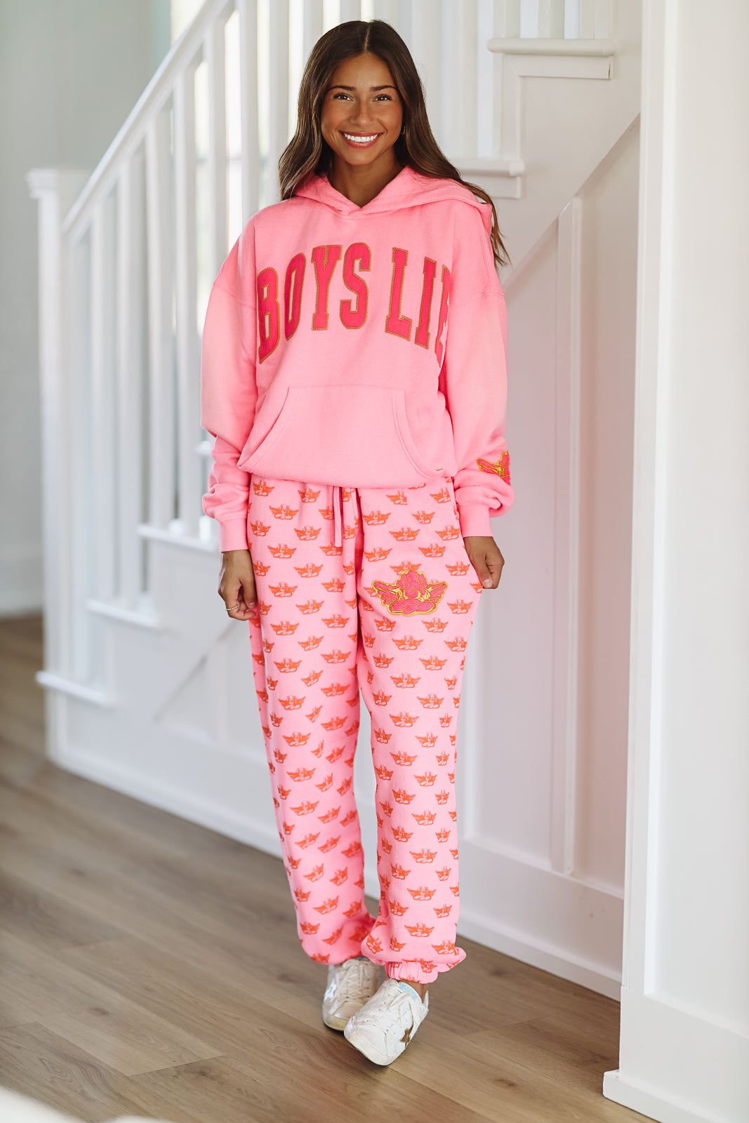Boys Lie Not Your Puppet Racer Hoodie - Pink – Hazel & Olive