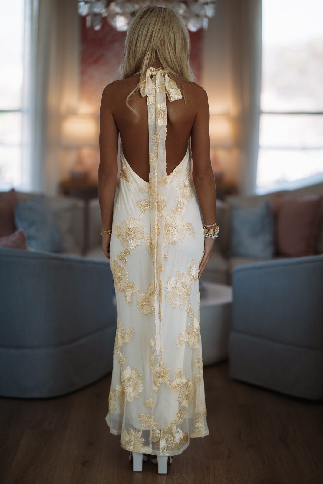 Hazel & Olive BR0039D02 Even It Up Maxi Dress - Yellow