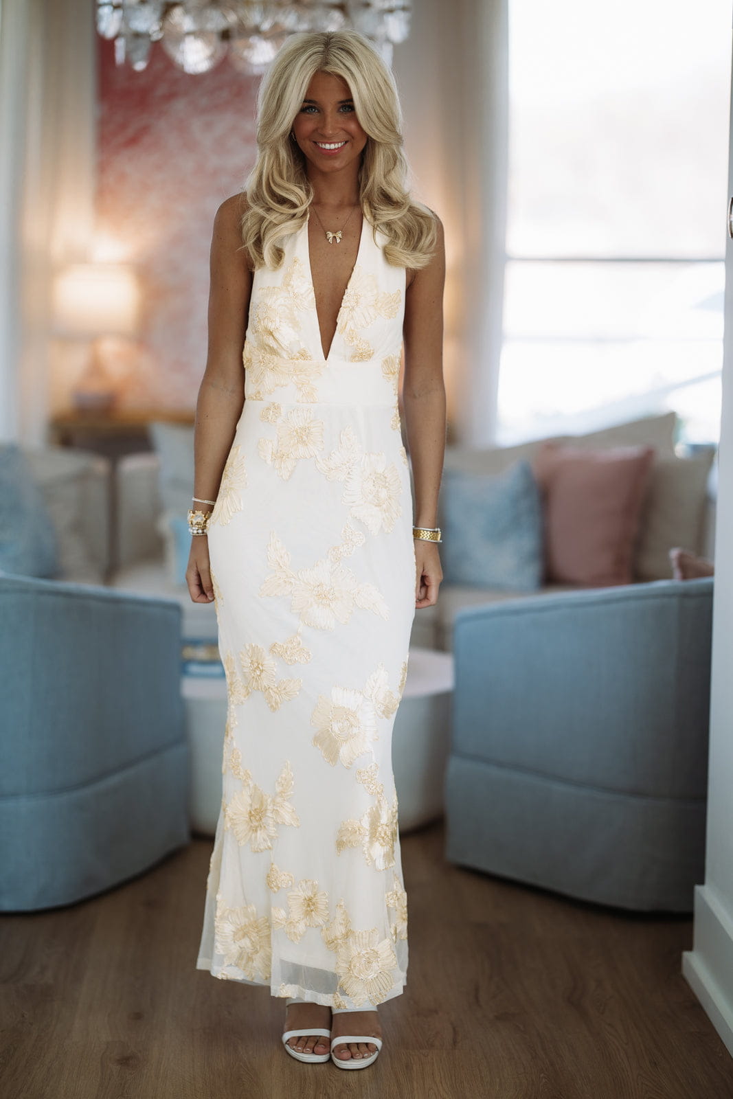 Hazel & Olive BR0039D02 Even It Up Maxi Dress - Yellow