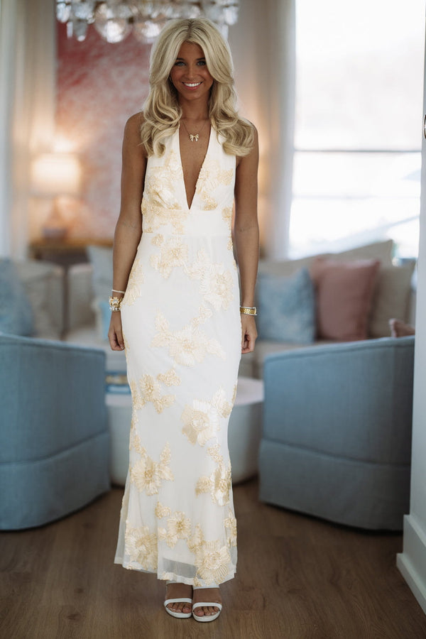 Hazel & Olive BR0039D02 Even It Up Maxi Dress - Yellow