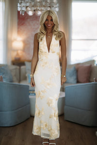 Hazel & Olive BR0039D02 Even It Up Maxi Dress - Yellow