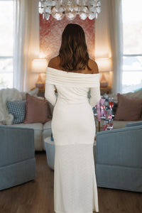 Hazel & Olive BR0186F Testing The Waters Maxi Dress - Ivory