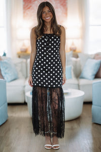 Hazel & Olive BRD4131 Midnight Lace Maxi Dress - Black