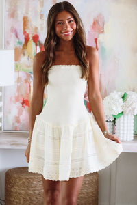 Buttercup Mini Dress - Light Yellow (FINAL SALE)-HAZEL & OLIVE SM/D20852A-Small-