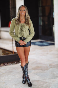 Calling For You Cardigan - Olive-HAZEL & OLIVE-Small-