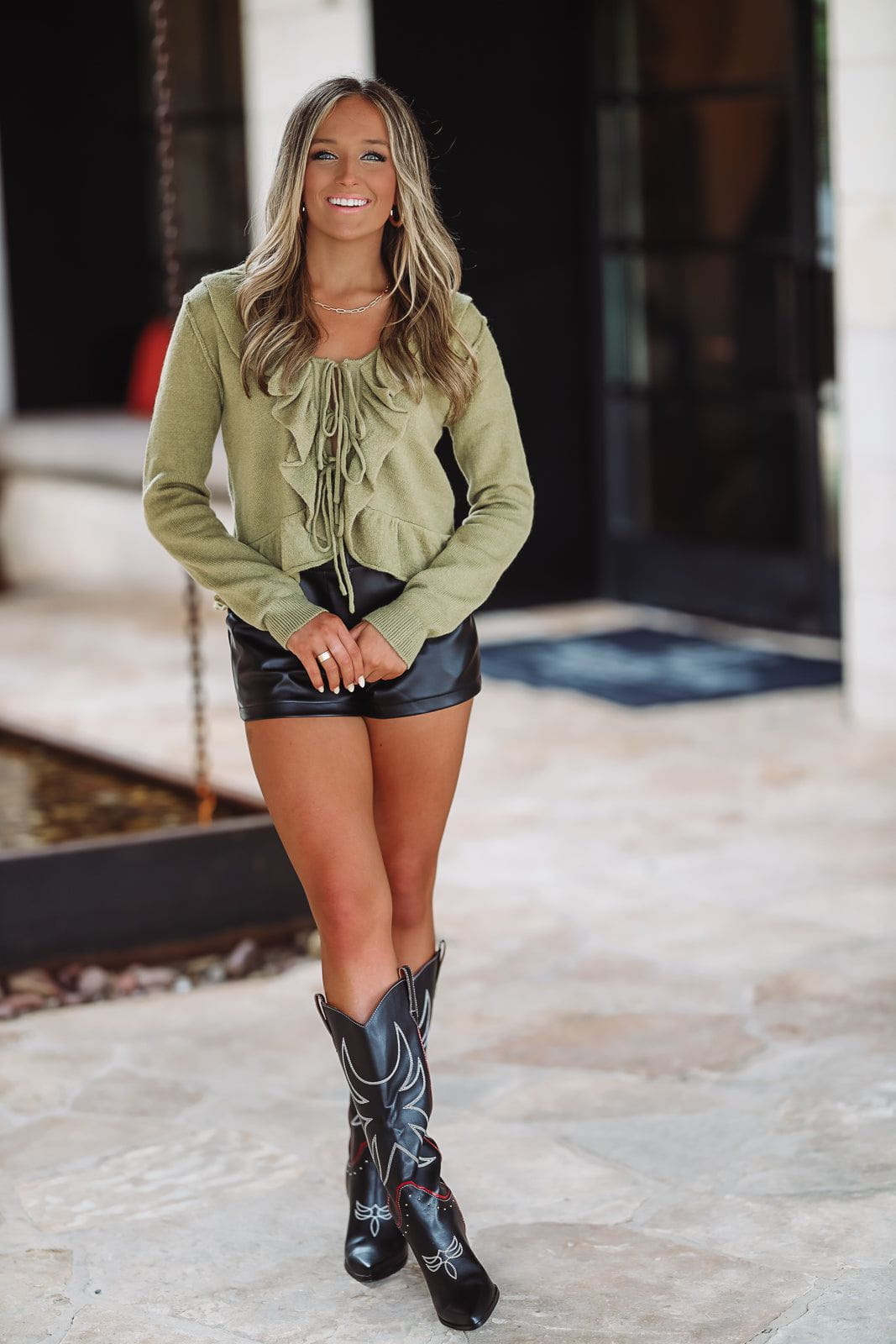 Calling For You Cardigan - Olive-HAZEL & OLIVE-Small-