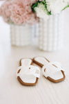 HAZEL & OLIVE Caught in the Moment Sandals - White