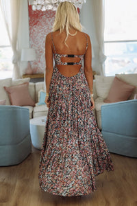 Caviar Dreams Floral Print Maxi Dress - Black-HAZEL & OLIVE SM/D20427O-Small-