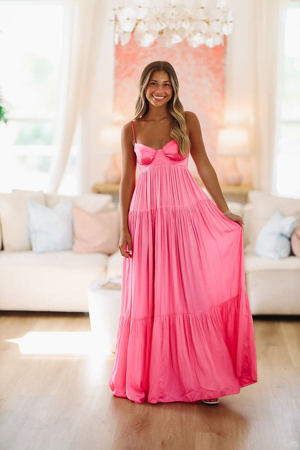 Caviar Dreams Maxi Dress - Pink-HAZEL & OLIVE SM/D20427A-Small-