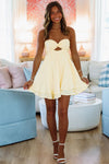 Light as a Feather Mini Dress - Yellow-Hazel & Olive CD/12817-XSmall-