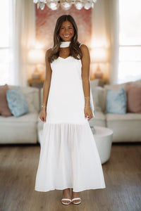 Hazel & Olive CD06525 Pure Magic Maxi Dress - White