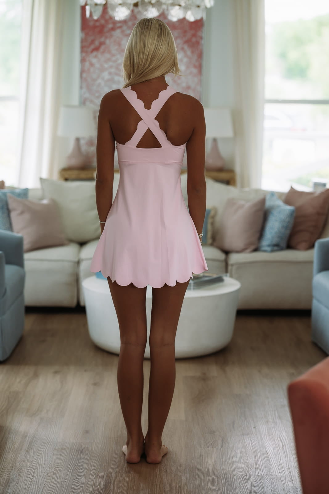 Hazel & Olive CD06555 Addy Mini Dress - Pink