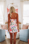 Celestial Bloom Mini Dress - Pink-HAZEL & OLIVE BR0100H-XSmall-