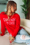 HAZEL & OLIVE Champagne Please Pullover Sweater - Red
