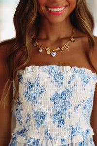 Charmed to Meet You Necklace - Gold-HAZEL & OLIVE-