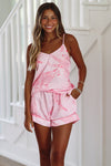 Cheetah Pajama Shorts - Pink-HAZEL & OLIVE-Small-