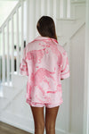 Cheetah Pajama Shorts - Pink-HAZEL & OLIVE-Small-