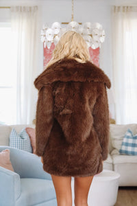 Hazel & Olive CLAFC0063 Polar Glow Coat - Brown