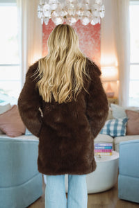 Hazel & Olive CLAFC0063 Polar Glow Coat - Brown