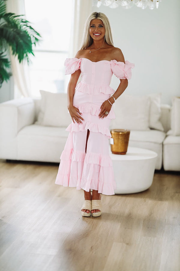 Close to Your Heart Maxi Dress - Pink-HAZEL & OLIVE-Small-