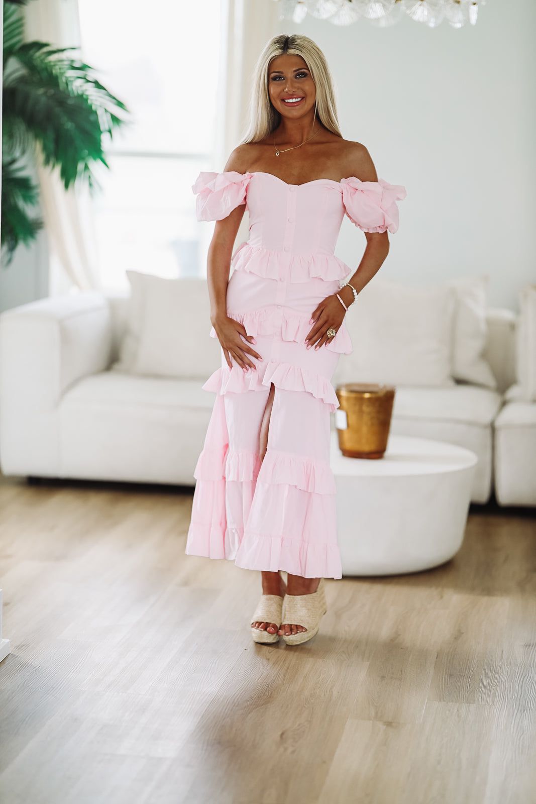 Close to Your Heart Maxi Dress - Pink-HAZEL & OLIVE-Small-