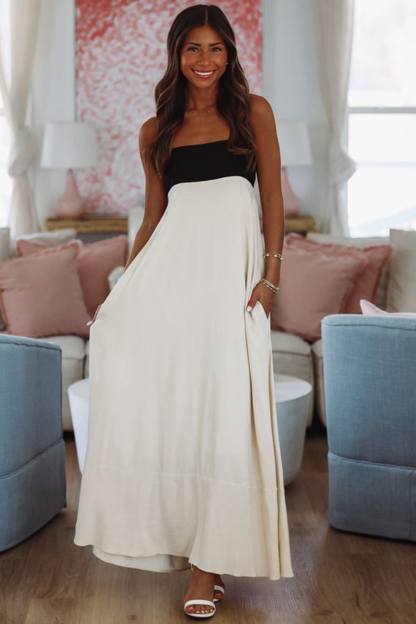 Clove Maxi Dress - Ecru-HAZEL & OLIVE ND/1816-XSmall-