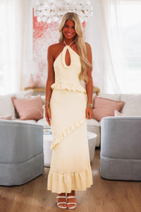 Daydream Feeling Maxi Dress - Yellow-HAZEL & OLIVE CM6488J-XSmall-