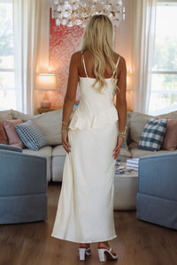 Candlelight Dinner Maxi Dress - Butter Yellow-HAZEL & OLIVE CM6571D-XSmall-