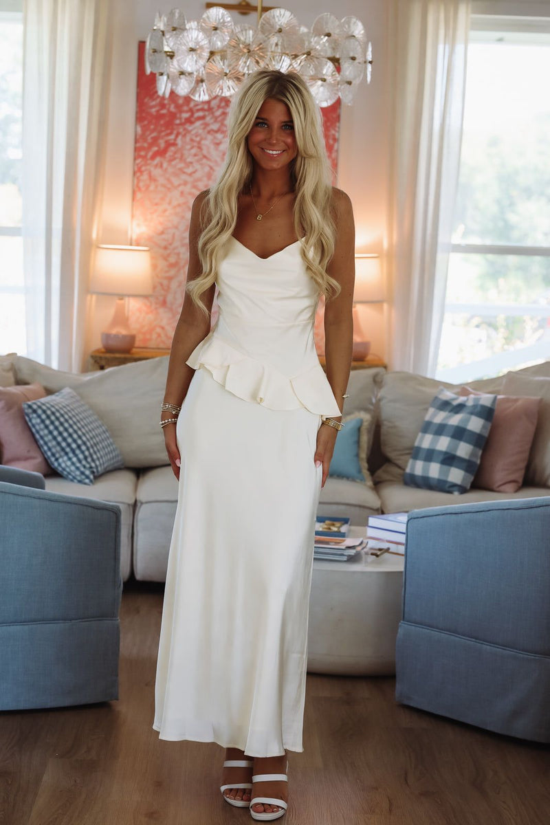 Candlelight Dinner Maxi Dress - Butter Yellow-HAZEL & OLIVE CM6571D-XSmall-