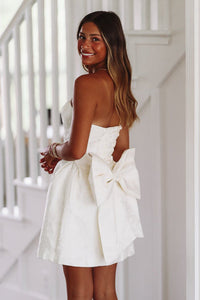 Cocktails on Me Mini Dress - Cream-HAZEL & OLIVE-XSmall-