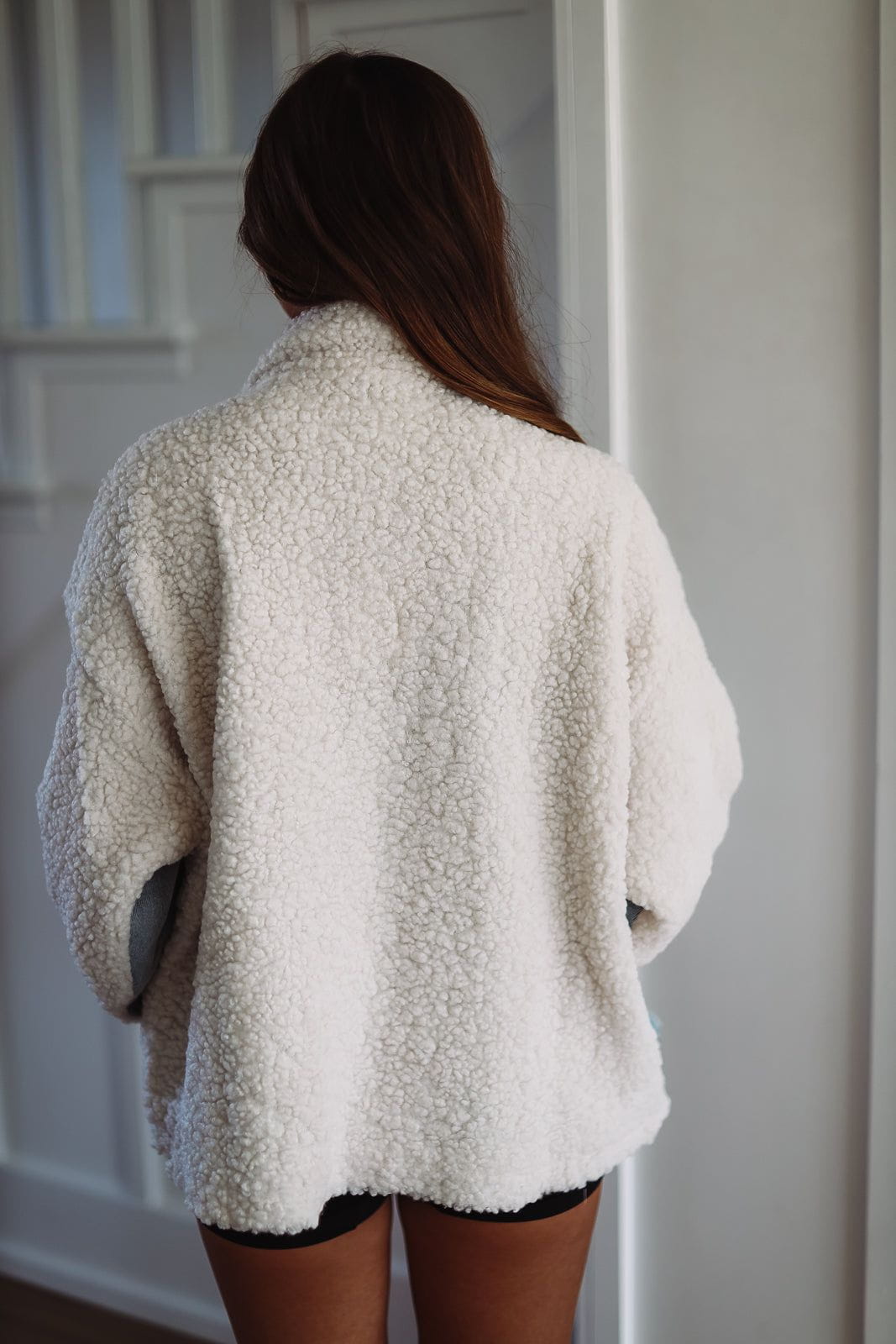 Colorado Bound Sherpa Denim Jacket - Ivory and Light Wash – Hazel