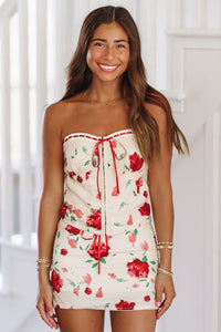 Come to The Garden Crop Top - Cream-HAZEL & OLIVE-XSmall-