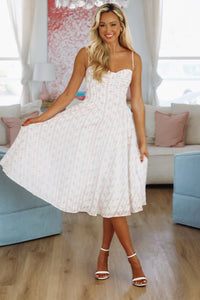 Cute Chick Midi Dress - Pink-HAZEL & OLIVE SM/D20617R-Small-