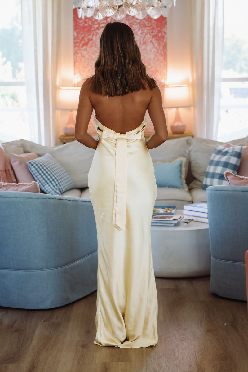 Love Spell Maxi Dress - Butter Yellow-HAZEL & OLIVE D8162-Small-