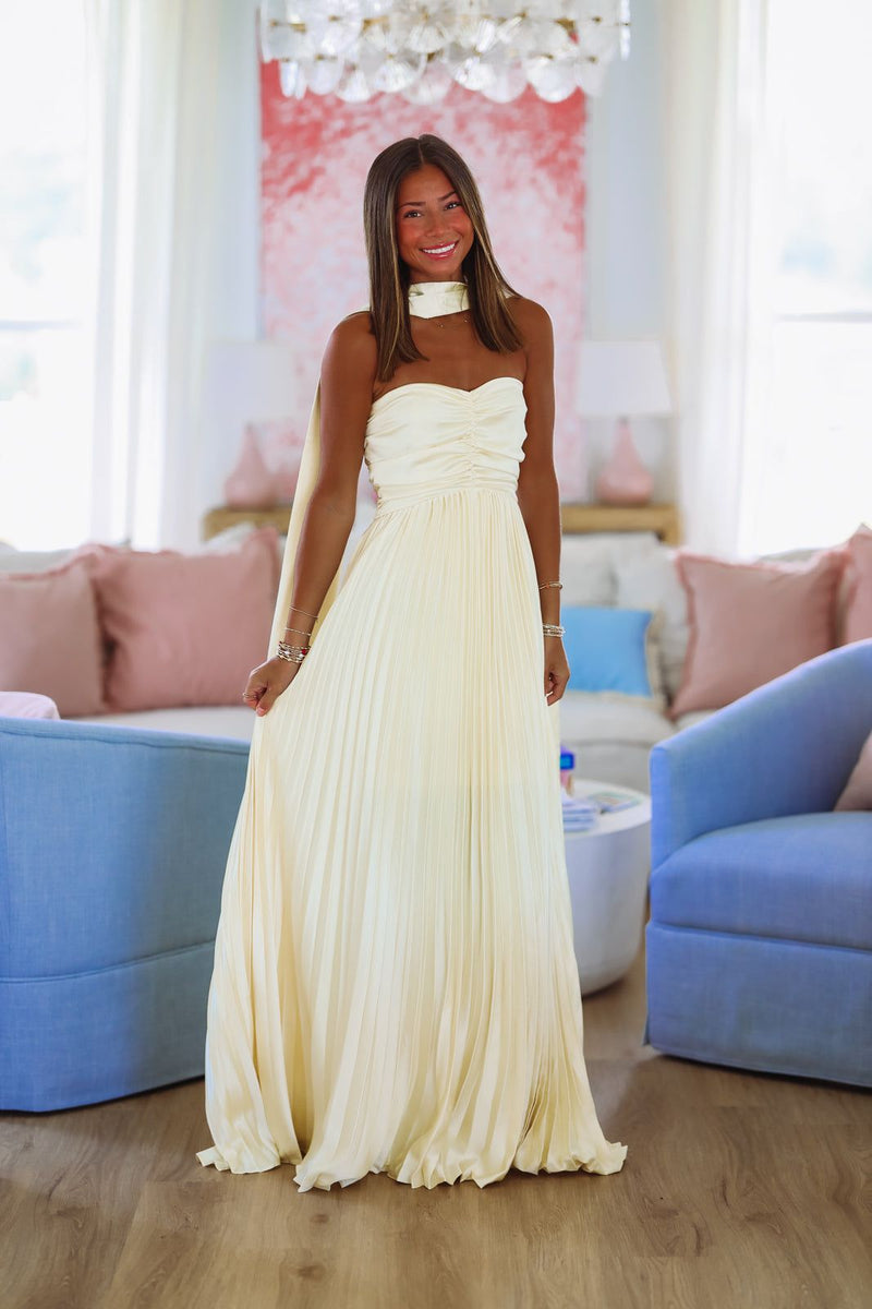 Love Like This Maxi Dress - Light Yellow-HAZEL & OLIVE D8465-Small-