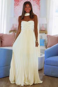 Love Like This Maxi Dress - Light Yellow-HAZEL & OLIVE D8465-Small-