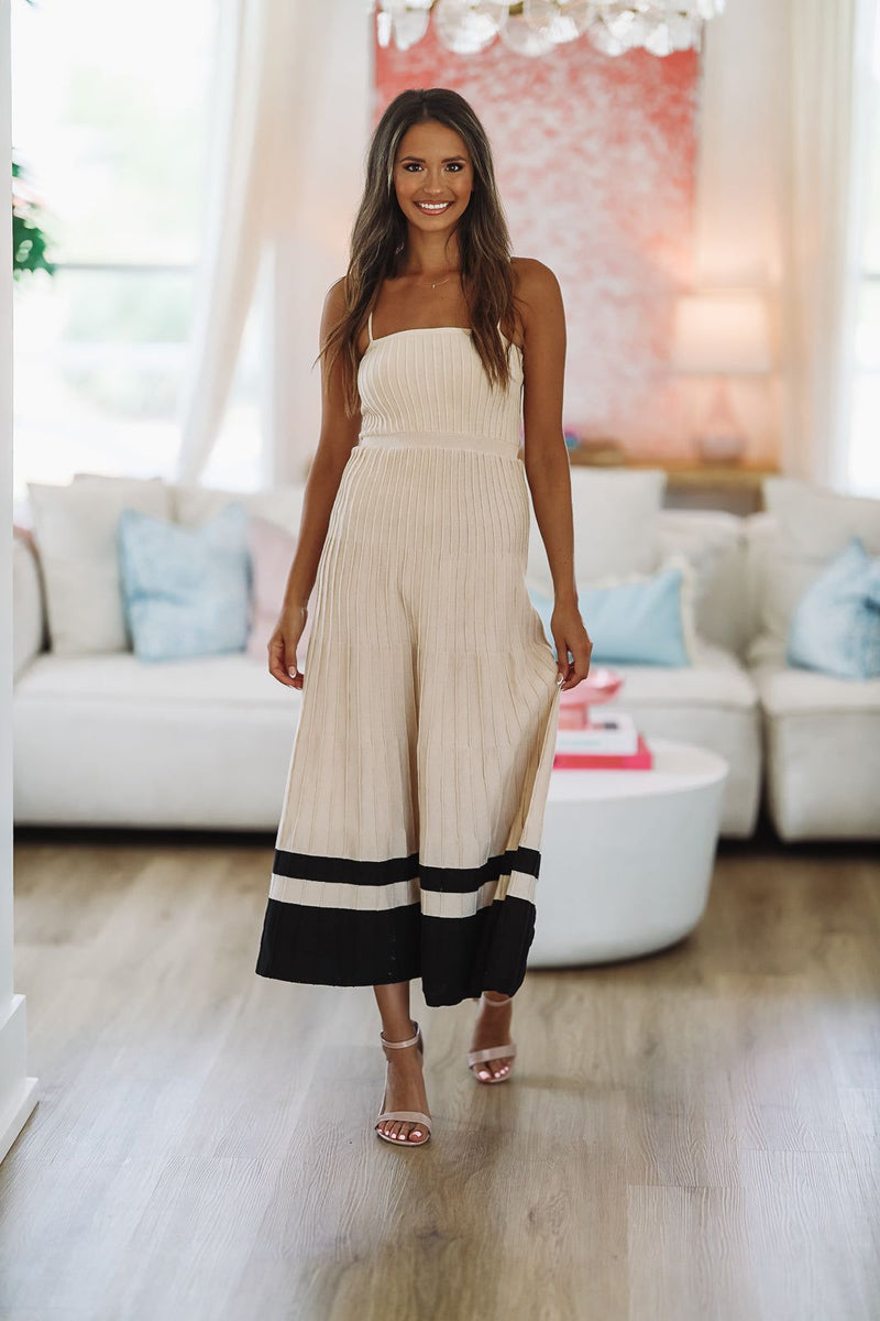 khaki midi dress Daily Stroll Midi Dress